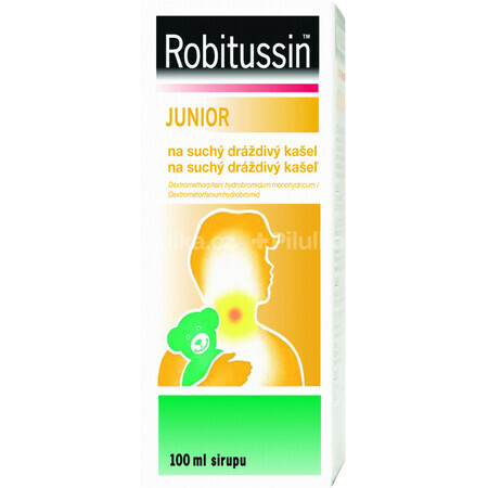 Robitussin Junior sirop pentru tuse uscată iritabilă la copii 100 ml