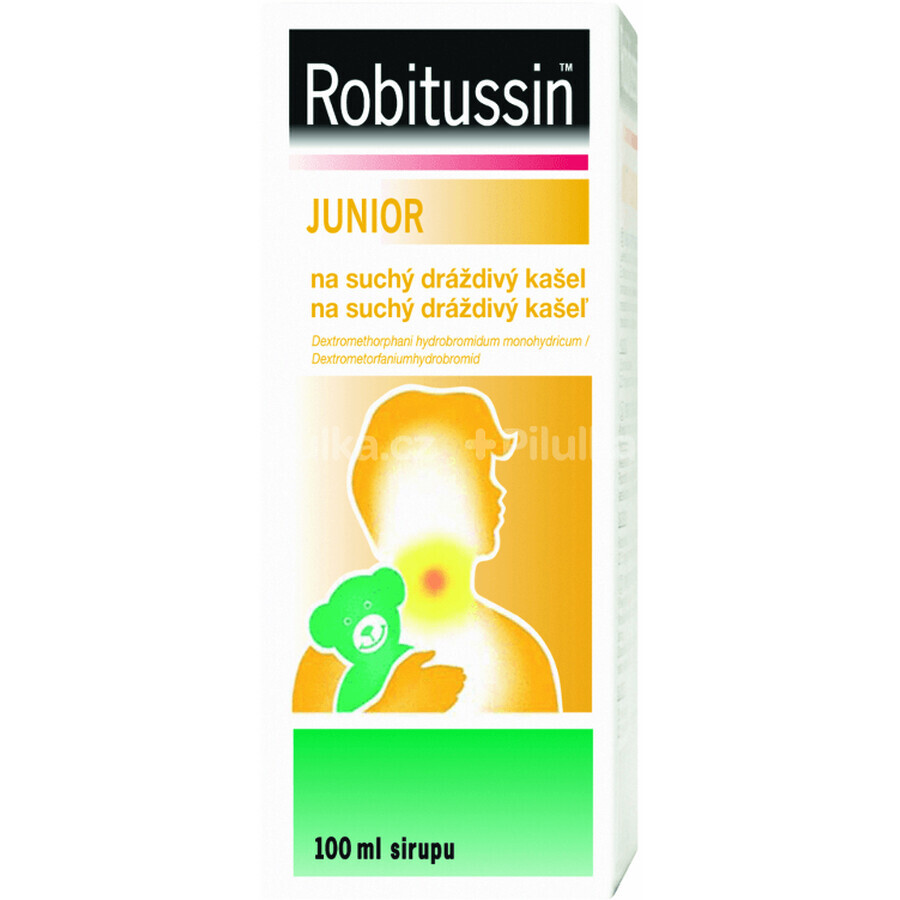 Robitussin Junior sirop pentru tuse uscată iritabilă la copii 100 ml