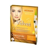 Tiras depilatorias faciales con extracto de camomila Velvet, 12 piezas, Karaver