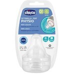 Chicco Biberon Soother Perfect 5/Well-Being fiziologic debit lent 0m+ 2 buc