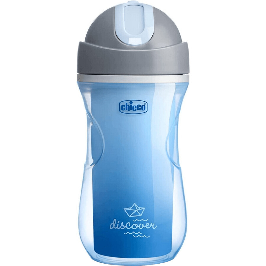 Chicco Mug Sport termo cu pai albastru 14m+ 266 ml