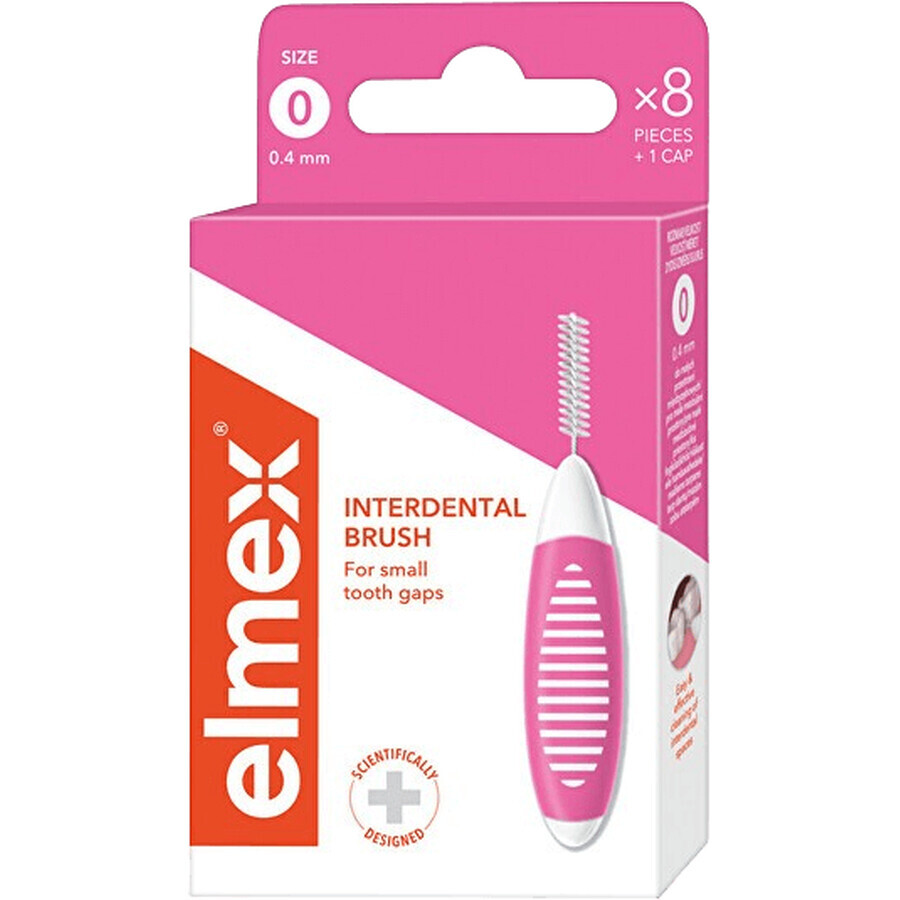 Cepillo interdental Elmex 0,4 mm tamaño 0 8 uds.