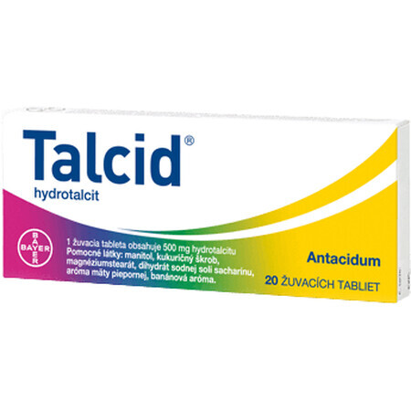 Talcid mnd 500 mg 20 comprimés