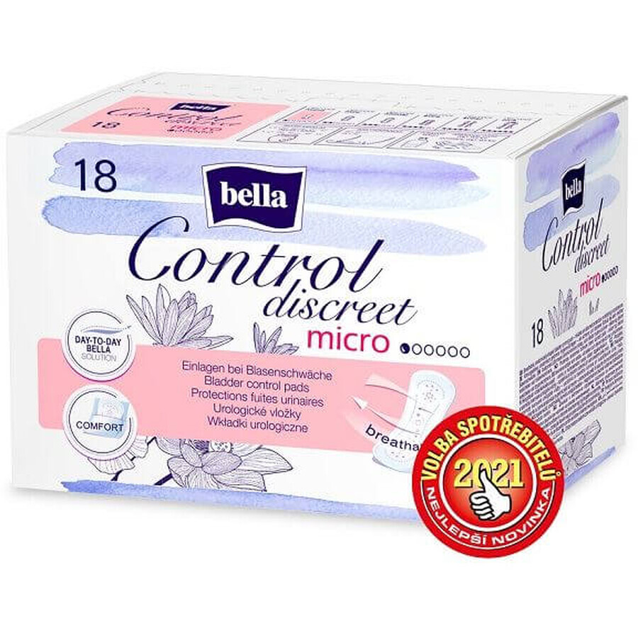 Bella Control Discreet micro assorbenti urologici 18 pz.