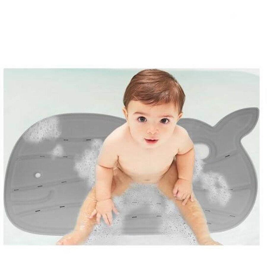 Skip Hop Moby gray non-slip bath mat