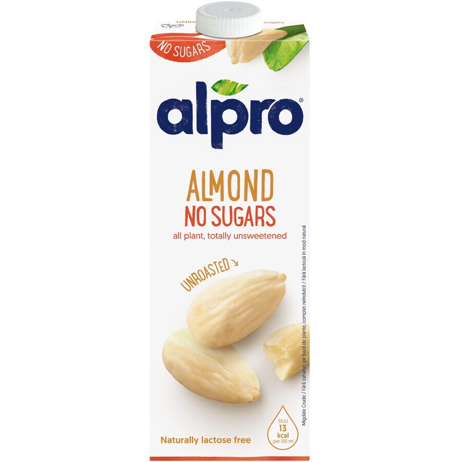 Boisson aux amandes non sucrées Alpro - non torréfiées 1 litre