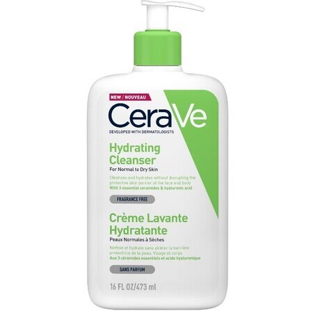 CeraVe Emulsione detergente idratante per pelli da normali a secche 473 ml