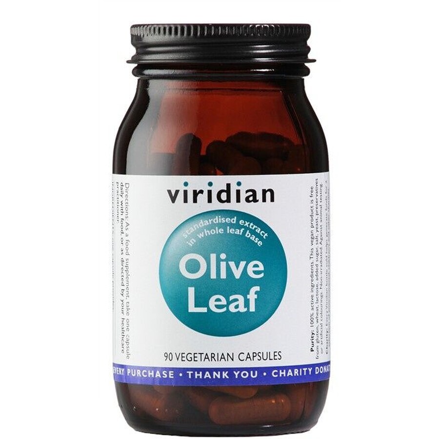 Viridian hoja de olivo 90 cápsulas