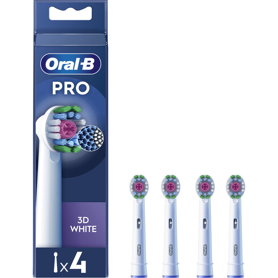 Oral-B Pro 3D White têtes de remplacement 4 pcs