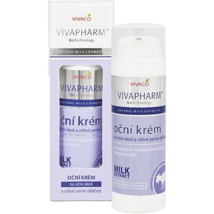 Vivapharm Crème pour les yeux de chèvre 50 ml