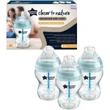 Tommee Tippee CTN ADVANCED ANTI-COLIC Biberón de flujo lento 260 ml 0m+, 3 pcs