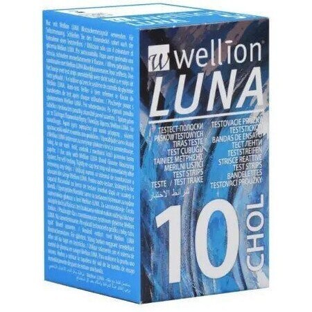 Wellion LUNA CHOL tiras reactivas para LUNA 10 uds.