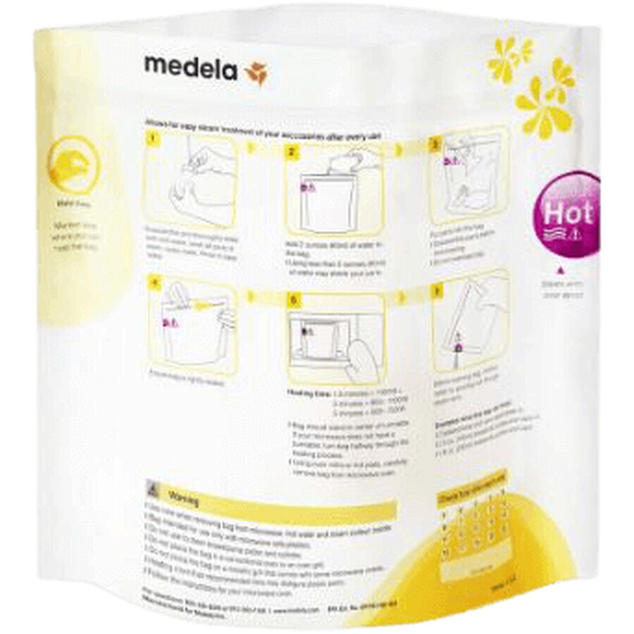 Medela Quick Clean Bolsas de limpieza para microondas 5 uds.