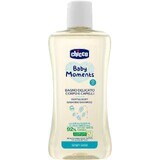 Chicco Baby Moments Șampon delicat pentru păr și corp 92% ingrediente naturale 200 ml