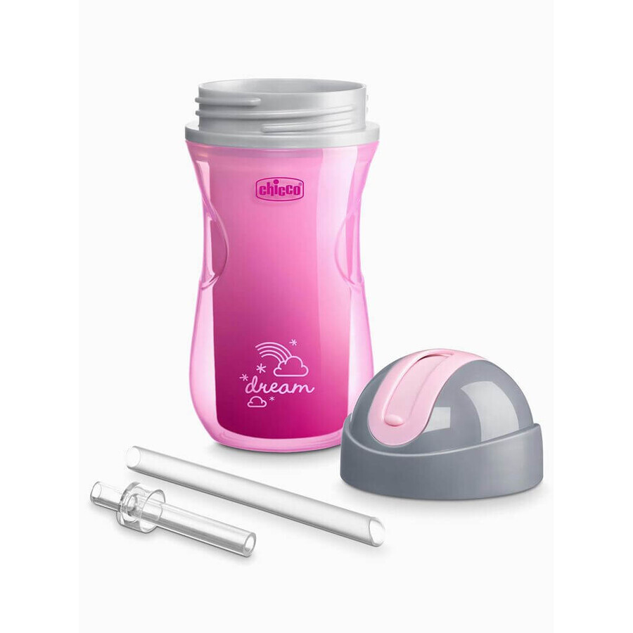 Chicco Mug Sport thermos with straw pink 14m+ 266 ml