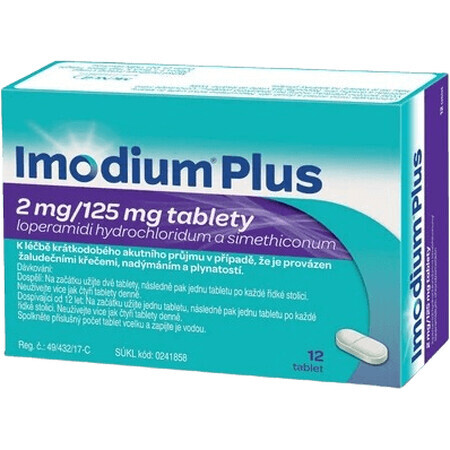 Imodium Plus 2mg/125mg comprimidos