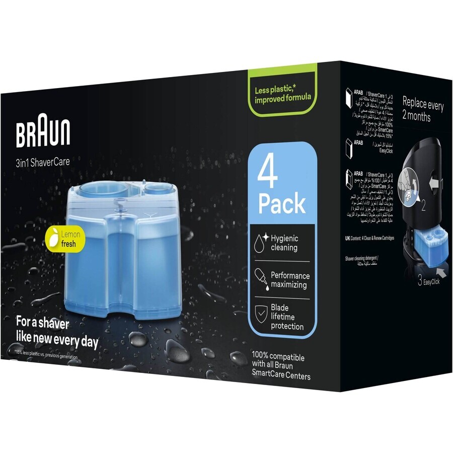 Braun Clean&Renew 4 Kartuschen