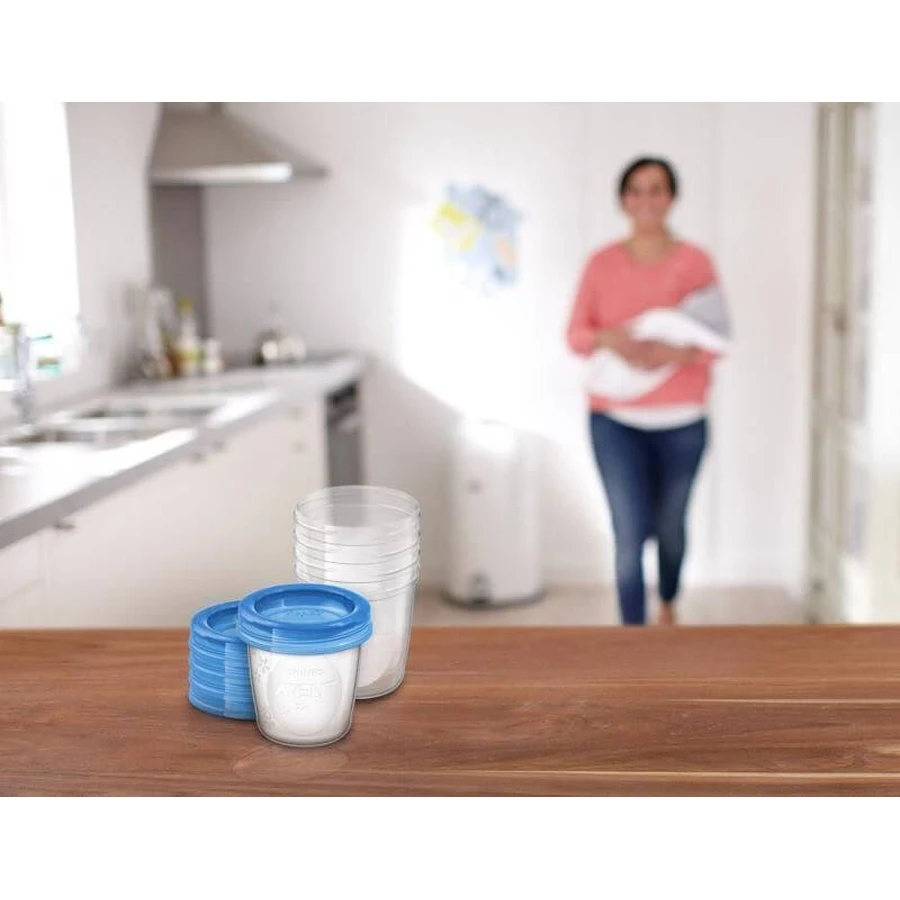 Philips Avent VIA Becher mit Deckeln, 5 x 180 ml