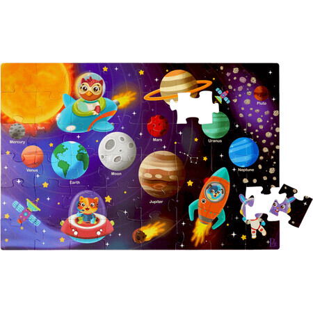 B-Toys Puzzle maxi - Sistemul solar 48 piese