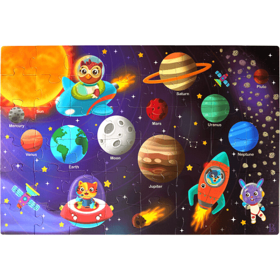 B-Toys Puzzle maxi - Sistemul solar 48 piese