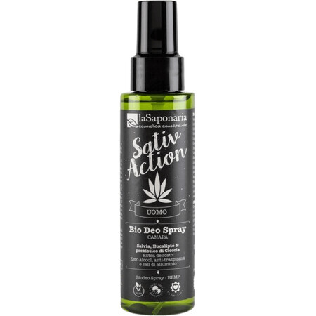 LaSaponaria Desodorante en spray para hombre con cannabis orgánico 100 ml