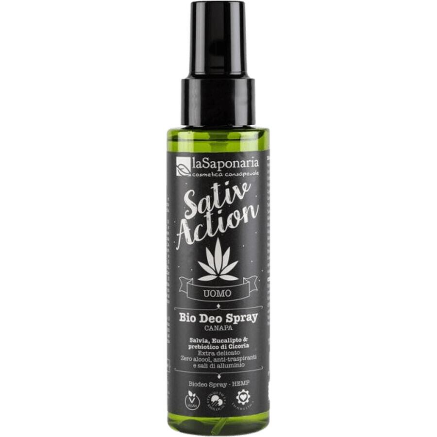 LaSaponaria Desodorante en spray para hombre con cannabis orgánico 100 ml