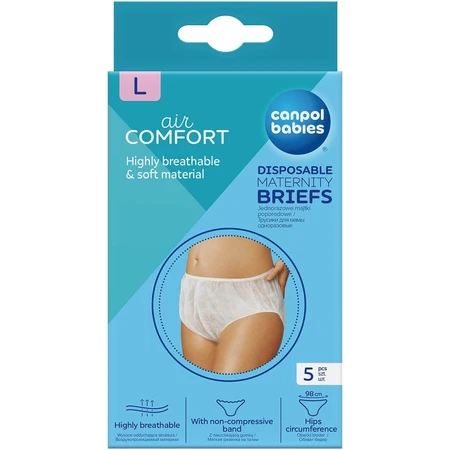 Canpol babies Braguitas de Maternidad Desechables L - Postparto 5 unid.