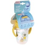 Canpol baby Non-flowing cup with straw with weight 6m+ Exotic animals yellow 270 ml