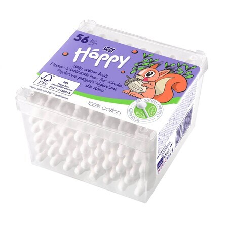 Bella Háppy Baby cotton buds, 1 x 56 pcs