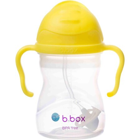 B.box b.box Tazza con cannuccia al limone 240 ml