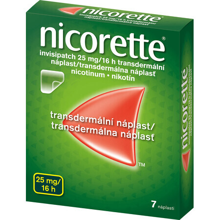 Nicorette invisipatch 25 mg/16 h parche transdérmico 7 uds.