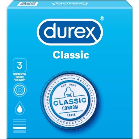 Durex Classic Kondome Klassisch 3 Stück