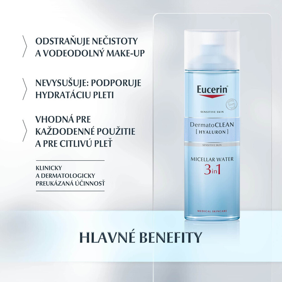 Eucerin DermatoCLEAN Apă micelară 3 în 1 400 ml