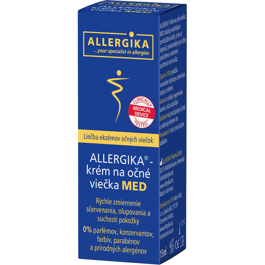 Cremă pentru pleoape Allergika MED 15 ml