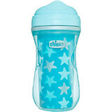 Taza termo Chicco Active 200 ml, turquesa, estrellas 14m+