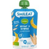 Smileat Yaourt bio en sachet avec flocons d'avoine 100 g