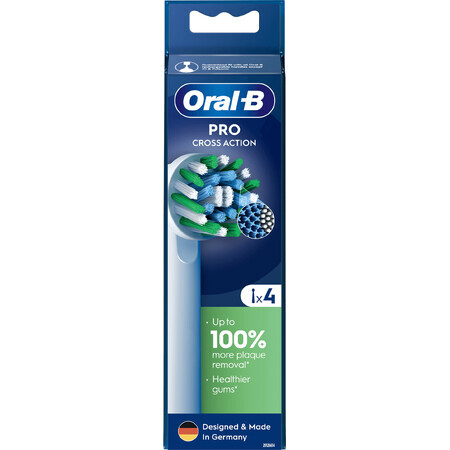 Oral-B Pro Cross Action têtes de remplacement 4 pcs