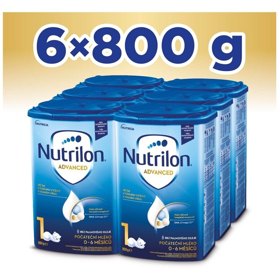 Nutrilon 1 lapte praf pentru sugari 6 x 800 g