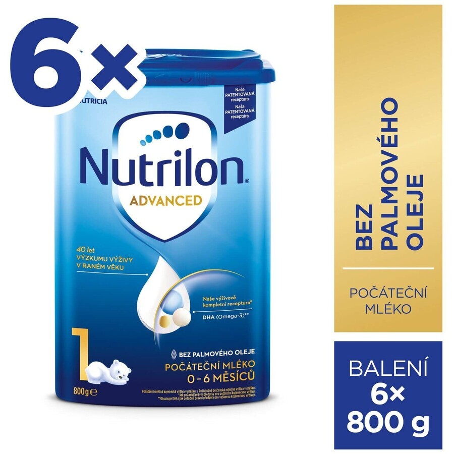 Nutrilon 1 lapte praf pentru sugari 6 x 800 g