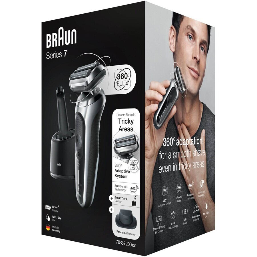 Braun Series 7 71-S7200cc Plata