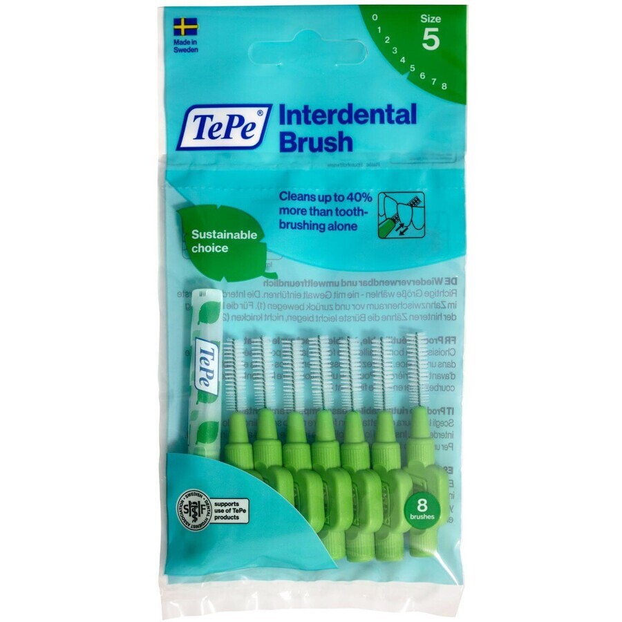 Brosses interdentaires TePe Green 0,8 mm 8 pcs