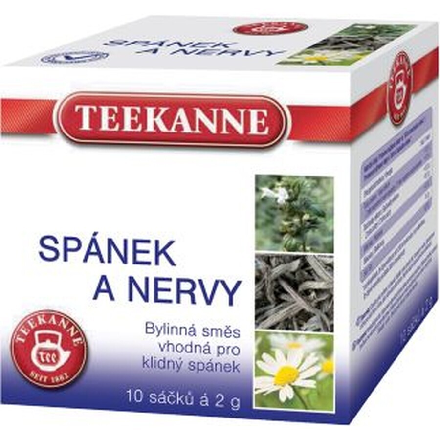 Teekanne Mezcla de hierbas para el sueño y los nervios, 10 x 2 g