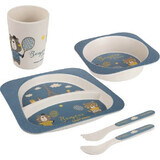 Canpol babies Bonjour Paris Plate set blue 5 pcs