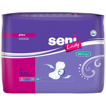 Seni Lady Plus Compresas para la incontinencia 15 unidades