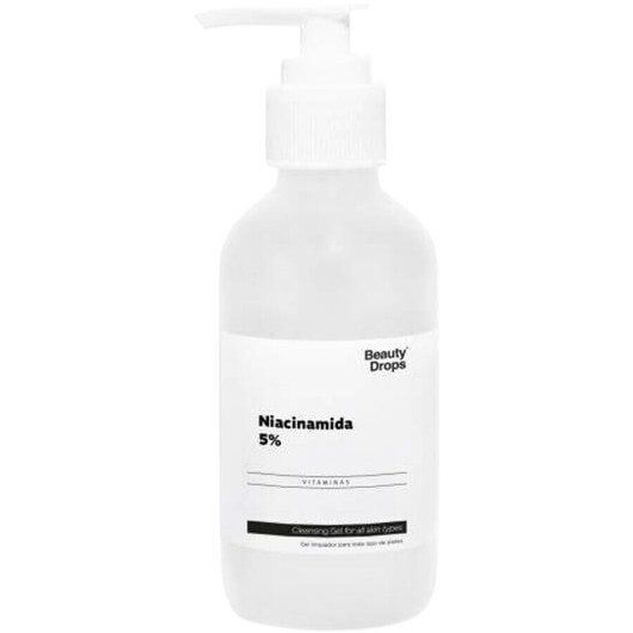 Gel limpiador Beauty Drops con 5% de niacinamida, 250 ml