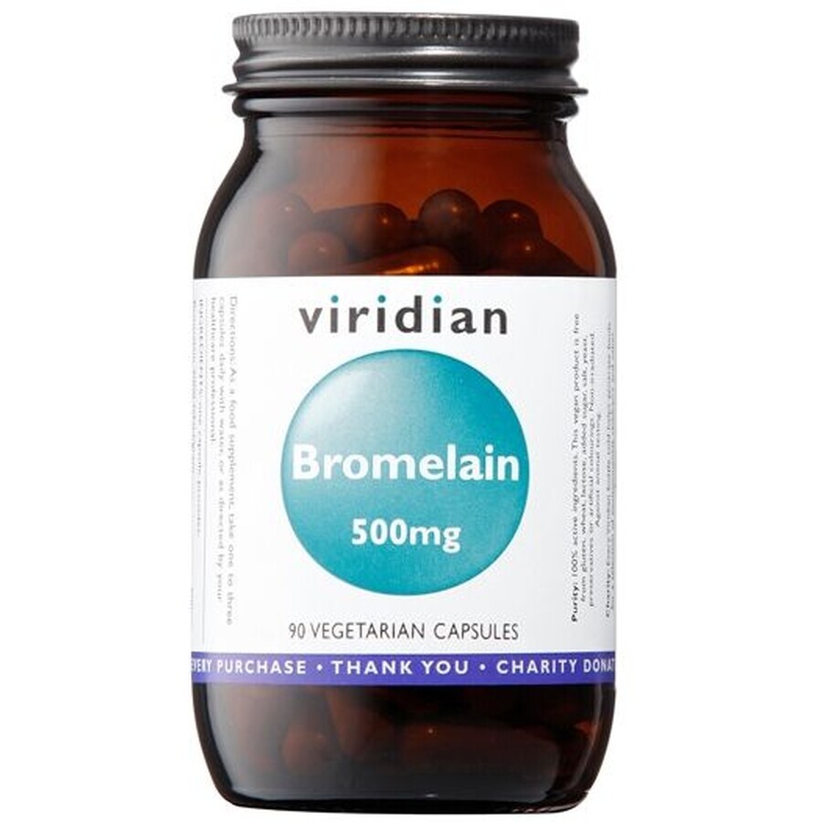 Viridian Bromelaïne 500mg 90 capsules