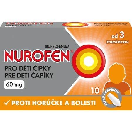 Nurofen-Zäpfchen für Kinder 60 mg 10 Stück