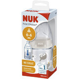 Nuk First Choice Baby Bottle Temperature control beige 150 ml