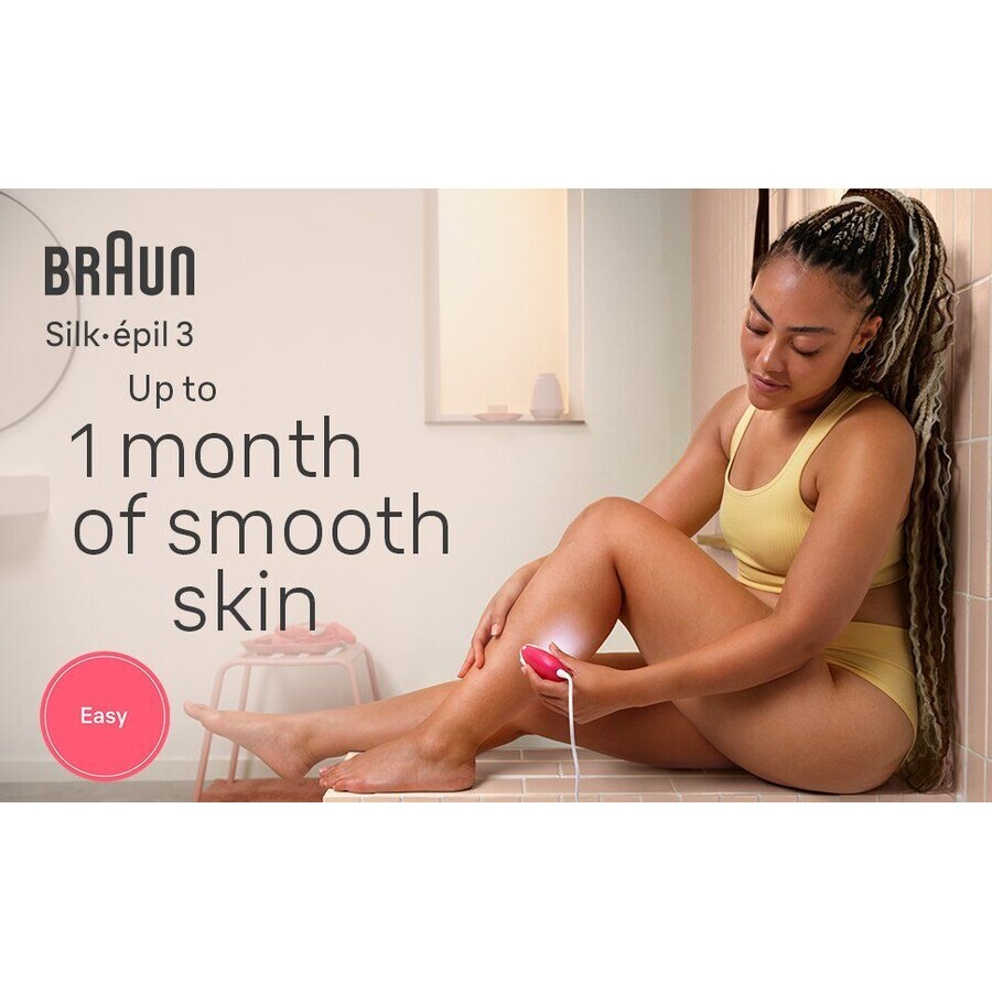 Braun Silk-épil 3, Epilator 3-031, Roze