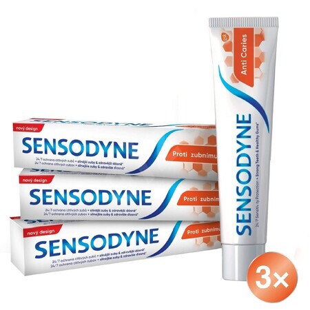 Sensodyne Trio dentifricio anti-cavità 3 x 75 ml